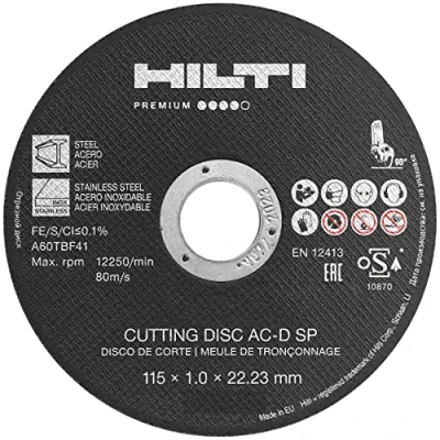 Image of Hilti 25x AC D SP Cutting Discs, Angle Grinder for Steel, Dimensions: 115 x 1.0 mm (2150701)