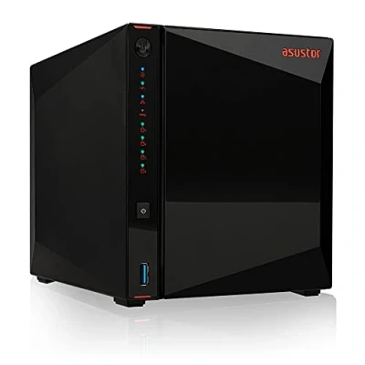 Image of Asustor AS5304T 4 Bay NAS, 1.5GHz Quad Core, 2 2.5GbE Port, 4GB RAM DDR4, Gaming Network Attached Storage, Personal Private Cloud (Diskless)