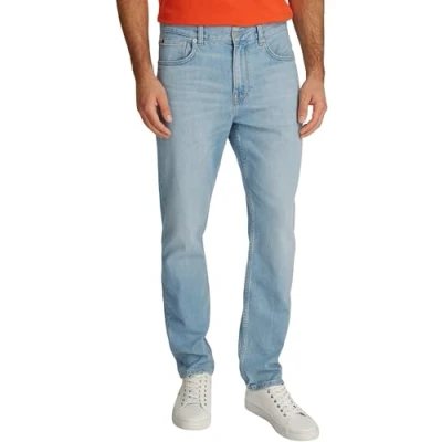 Image of Tommy Hilfiger Denton Straight leg jeans, Men&#039;s, Size: 35x30, Heron blue