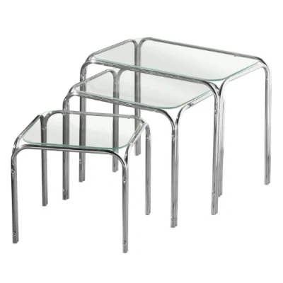 Image of Premier Housewares Nest Of Tables Coffee Table For Living Room 39 X 46 30 Cm Set 3