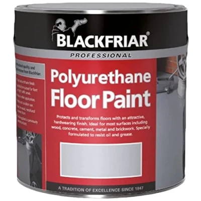 Image of Blackfriar Polyurethane Floor Paint Hard Wearing Light Grey 1 Litre