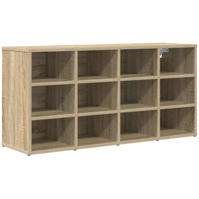 Image of Shoe Cabinet Sonoma oak 52.5 x 30 50 cm Engineered wood Vidaxl