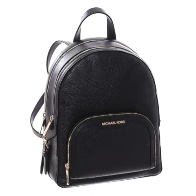 Image of Michael Kors Jaycee Backpack Black Medium Leather, (392104)