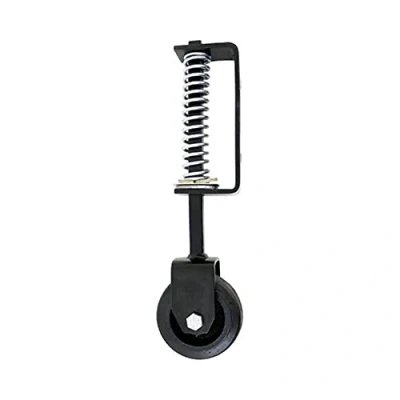 Image of TIMCO Spring Loaded Field Gate Wheel Heavy Duty Black 370mm