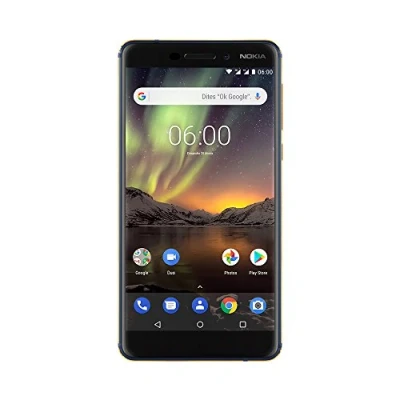 Image of Nokia 6.1 Smartphone 32GB, 3GB RAM, Dual Sim, Blue/Gold (Renewed)