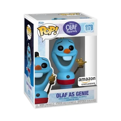 Image of Funko Pop! Disney: Frozen Olaf As Genie Amazon Exclusive Collectable Vinyl Figure Gift Idea Official Merchandise Toys for Kids &amp; Adults Movies Fans Model Collectors