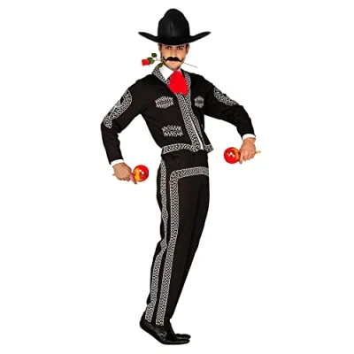 Image of Mens Mariachi Man Costume Small UK 38/40&quot; for Mexican Mexico Fancy Dress