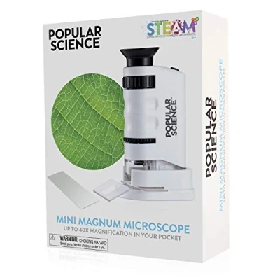 Image of POPULAR SCIENCE Mini Magnum Pocket Handheld Microscope for Children