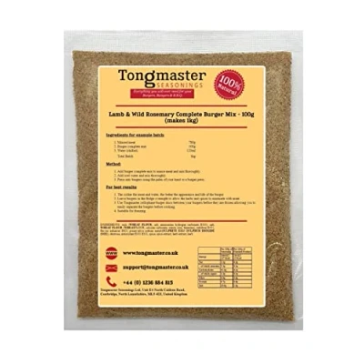 Image of Lamb &amp; Wild Rosemary Complete Burger Mix 100g (makes 1kg)