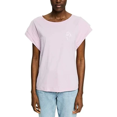 Image of Esprit Women&#039;s 032EE1K332 T Shirt, 670/PINK, Standard