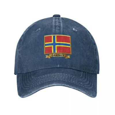 Image of LXCUDXZ Baseball Cap Orkney Flag Gifts, s, Stickers &amp; Products (N) Cowboy Hat Snap Back Men&#039;s Women&#039;s Party Gift