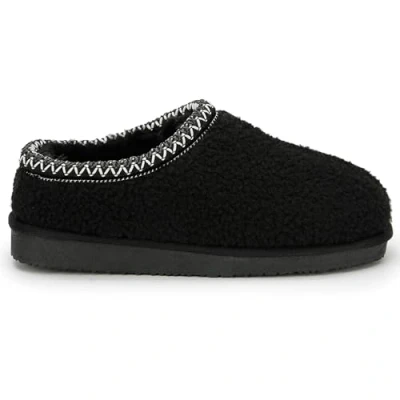 Image of Polar Women s Slippers Faux Suede, Flexible Waterproof Anti Slip Rubber Sole, Aztec Fluffy Fur Lined Ons, Winter Ladies Walking Shoes for Indoor &amp; Outdoor Black Sheepskin UK 5