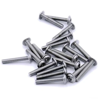 Image of M3 (3mm x 3mm) Flanged TX Socket Button Machine Screw (Bolt) Stainless Steel (A2) (Pack of 20)