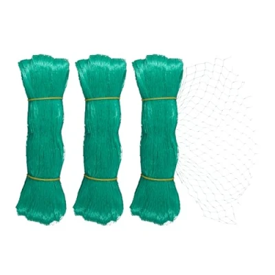 Image of Relaxdays 3X Bird Protection, 100% plastic, Green, 5 x 4 m