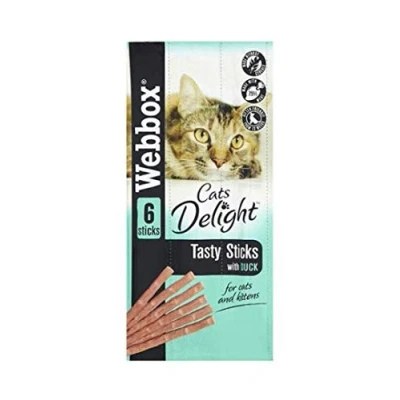 Image of Webbox Cats Delight Tasty Sticks with Duck 6pcs 30g (Deal of 4)