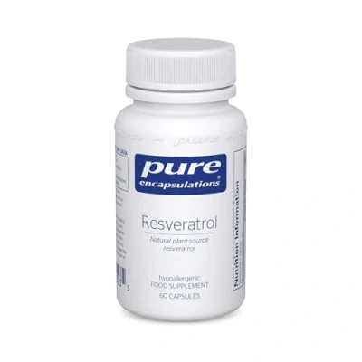 Image of Pure Encapsulations Resveratrol 40mg Natural Plant Source Supplement 60 Vegetarian Capsules