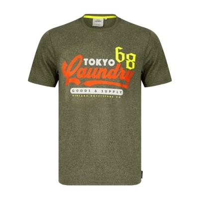 Image of Tokyo Laundry Men&#039;s &#039;Woodlands&#039; Vintage Retro Motif Jersey Grindle Crew Neck T Shirt
