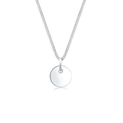 Image of Elli Geo Basic 925 Silver Curb Chain Necklace