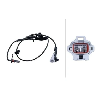 Image of 895450K220, 895450K240 ABS Sensor HELLA 6PU 230 048 731 with fastening clips on the cable Hall 2 pin connector 780mm TOYOTA: Hilux VIII Pickup