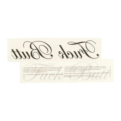 Image of 2 x Fuck Butt Tattoo Lettering in Black Temporary Sexy Kinky (2)