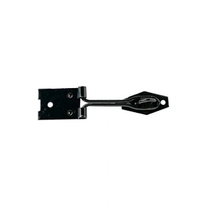 Image of 10XHasp and Wire Staple, 75mm (3 inch) Black Japanned