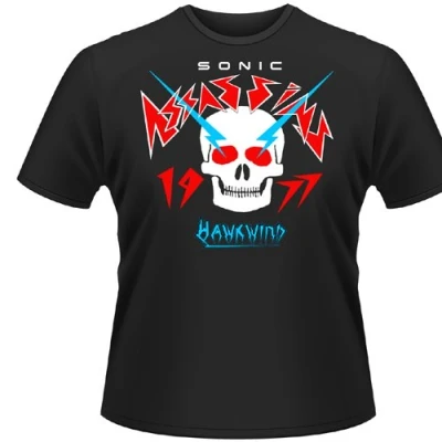 Image of Plastic Head Hawkwind Sonic Assassins Men&#039;s T Shirt Black Large
