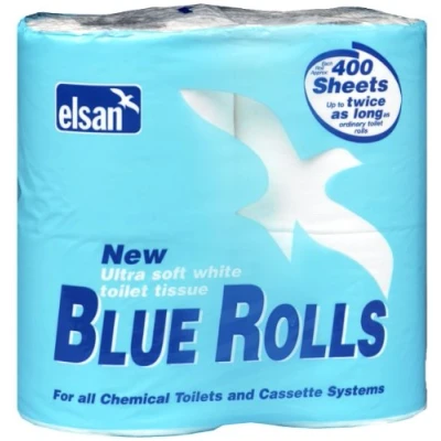 Image of Elsan ROL04 Toilet Rolls Blue, Size 4 x 400