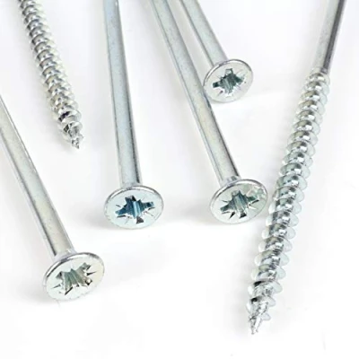 Image of 25x Zinc Countersunk Wood Screws M4 x 80mm for Structural Timber &amp; Masonry