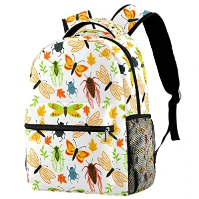 Image of Leisure Campus Travel Backpacks, Free Nature Pattern Bags with Bottle Holder for Girls Boys