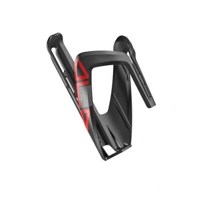 Image of Elite Ala resin bottle cage, black / red