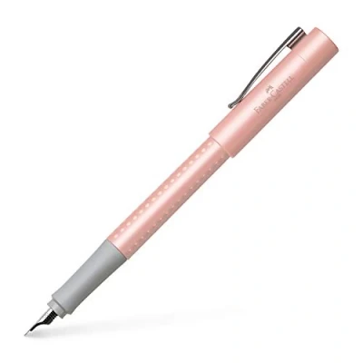 Image of Faber Castell Grip Pearl Edition F Fountain Pen Rose