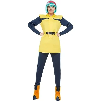 Image of Funidelia Bulma Costume Dragon Ball for woman Manga, Saiyan, Cartoons adults accessory fancy dress &amp; props Halloween, carnival parties Size M Yellow