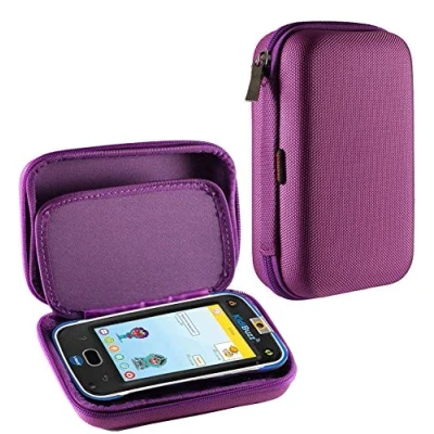 Image of Navitech Purple Premium Travel Hard Carry case Cover Sleeve Compatible With The VTech KidiCom Max &amp; Advance 3.0