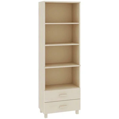 Image of vidaXL Highboard HAMAR Honey Brown 60x35x180 cm Solid Wood Pine