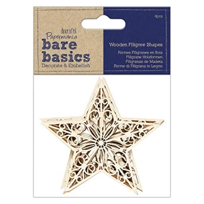 Image of Bare Basics Wooden Embellishments, Natural, N Applicable