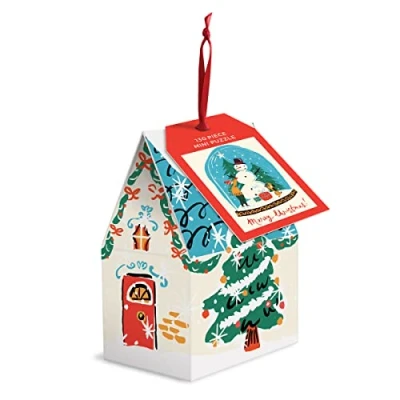 Image of Galison 9780735370166 Snow Globe 130 Piece Puzzle Ornament