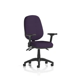 Image of Eclipse Plus III Operator Chair Tansy Purple Adjustable Folding Arms