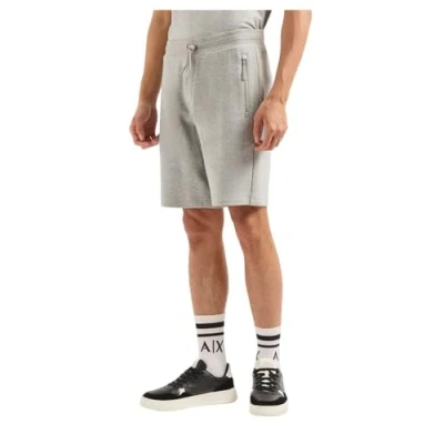 Image of Armani Exchange Men&#039;s French Terry Short, Grey (Bros Bc06 Alloy HTR 3901), 22 (Size: Medium)