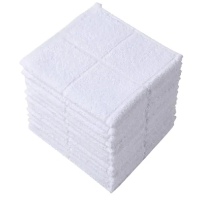 Image of Glynniss Dishcloths Kitchen Highly Absorbent Dish Rags 100% Cotton Cloths for Washing Dishes, Cleaning (11 x 11 Inches, 12 pcs, White)