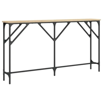 Image of vidaXL Console Table End Hallway Sofa Sonoma Oak Engineered Wood
