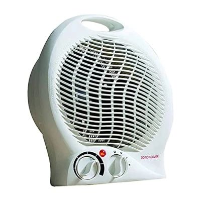 Image of KARRMA 2000W Portable Fan Heater White Stylish Power Compact Lightweight Electric With Adjustable Temperature Overheat Protection Round Designed