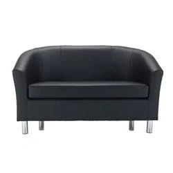 Image of Tub Sofa With Metal Feet Black OF2200BKML