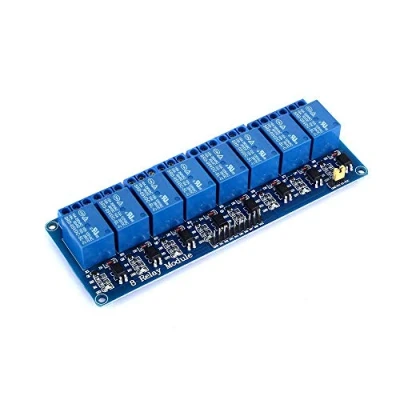 Image of Yizhet 5V 8 Channel Relay DC 230V Shield Module Control Board with Optocoupler for Raspberry Pi Arduino PIC AVR MCU DSP ARM TTL Logic (8 Channel)