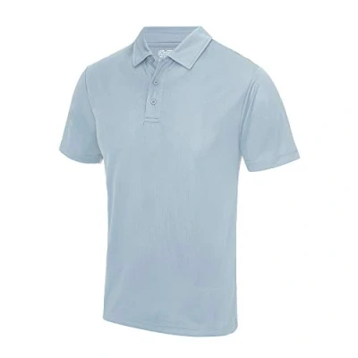 Image of Just Cool Mens Plain Sports Polo Shirt (M) (Sky Blue)