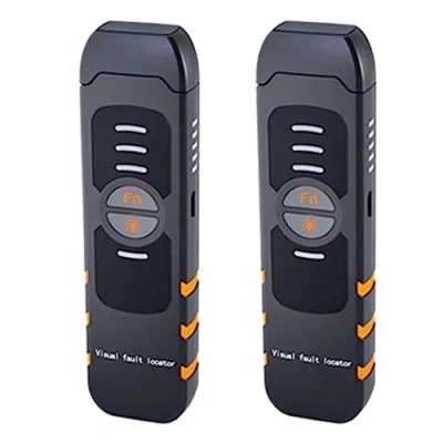 Image of BLASHRD 2X Fiber Optic Tester Pen Type Red Light Visual Fault Locator Rechargeable Optical Cable Test Power Meter 5Mw