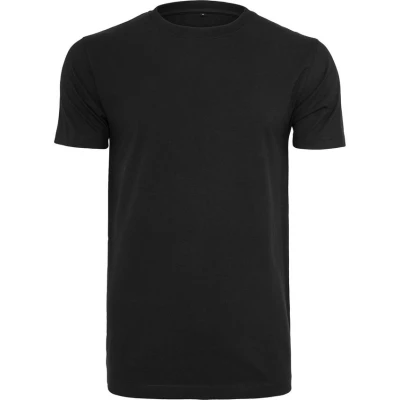 Image of Build Your Brand Men&#039;s Organic T Shirt Round Neck, Black, M