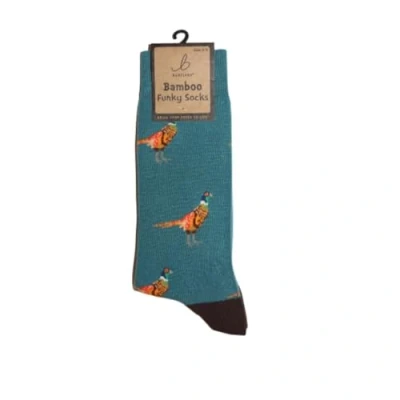 Image of Bartleby Mens Funky Bamboo Socks Golden Pheasant Size 6 11