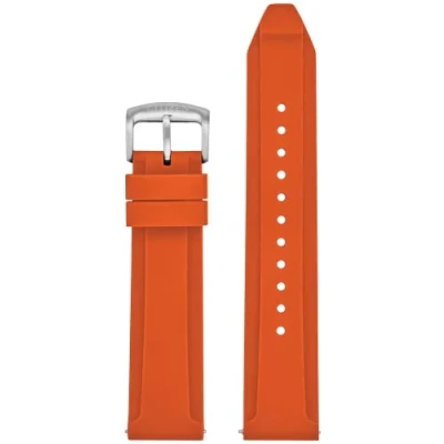Image of Citizen CZ Smart 22mm smartwatch interchangeable strap, Orange Silicone, Bracelet,Mesh