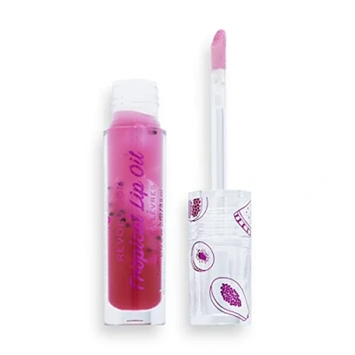 Image of Revolution Beauty London, Tasty Tropical, Lip Oils, Pomegranate, 3.8 ml
