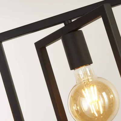 Image of Plaza 4 Light Adjustable Ceiling Pendant, Matt Black